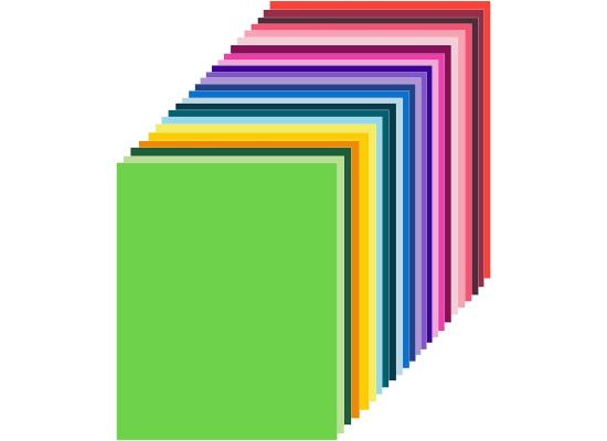 Back Cover Sheet A4 - Multi Colors 240g